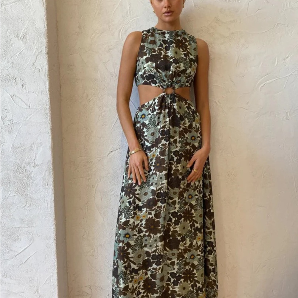 SIR the label Floral Cutout Dress